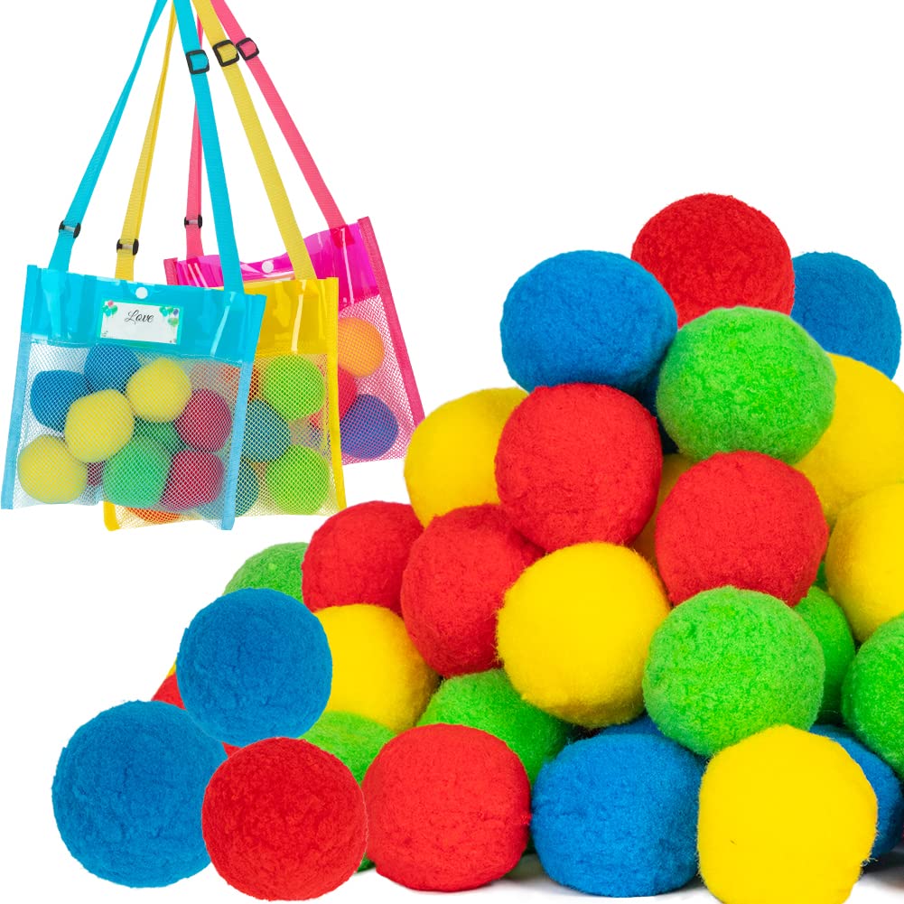 52PCS Reusable Water Balloons Toys with Mesh Beach Bag for Kids Ages 4-12 - Fun Outdoor Summer Water Games for Pool, Beach, Backyard Parties and Family Gatherings