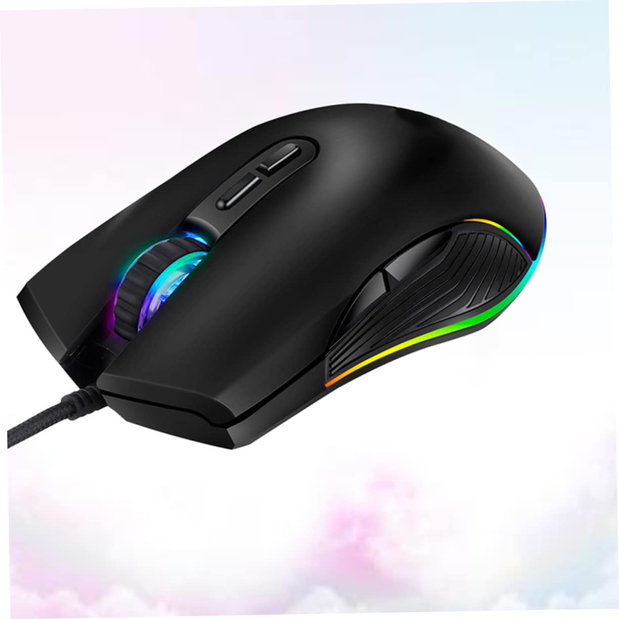 Gadpiparty RGB Backlit 7-Button Wired Gaming Mouse - 4 Adjustable DPI Settings, Ergonomic Design for PC & Laptop Gaming - Perfect for FPS, MOBA & MMO Games (Random Color)