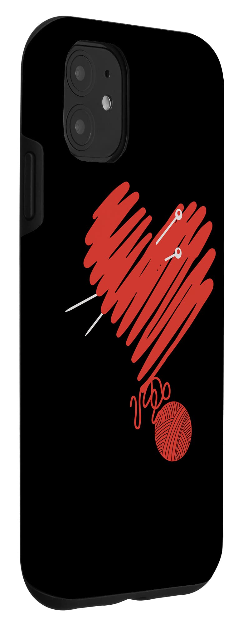 iPhone 11 Case for Knitting & Crochet Lovers - Funny Yarn Knitter Phone Cover - Perfect Gift for Crafters & DIY Enthusiasts