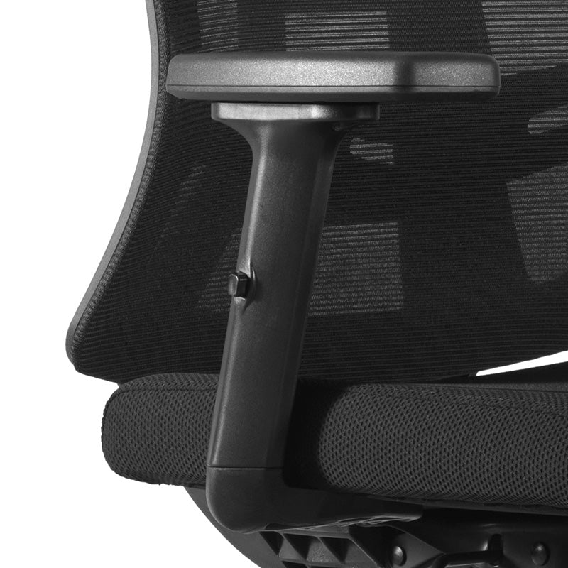 Premium RUNE Executive Office Chair with Adjustable Headrest - Ergonomic High Back Desk Chair for Home & Office - Black - Perfect for Long Hours of Work & Gaming