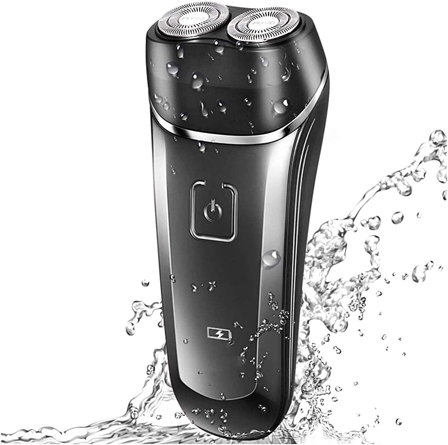 Men's Electric Shaver - Waterproof Wet/Dry Rotary Razor with Double Ring Blade for Travel & Daily Use | Smooth Shaving at Home, Gym or Business Trips