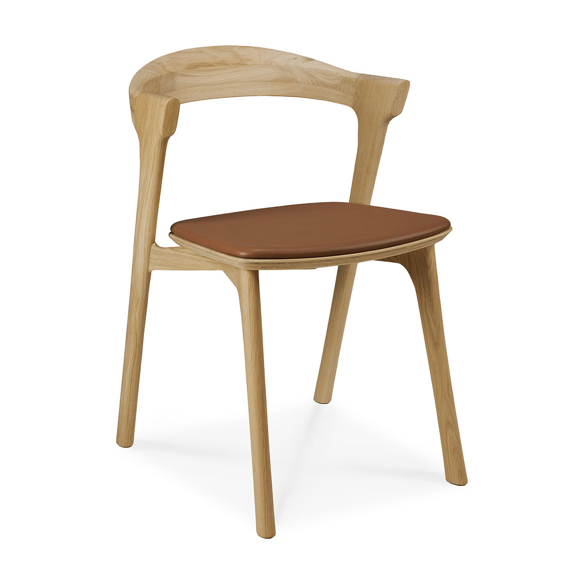 Modern Bok Dining Chair - Solid Wood Kitchen Chairs with Cushion - Comfortable & Stylish for Dining Room, Kitchen, or Breakfast Nook