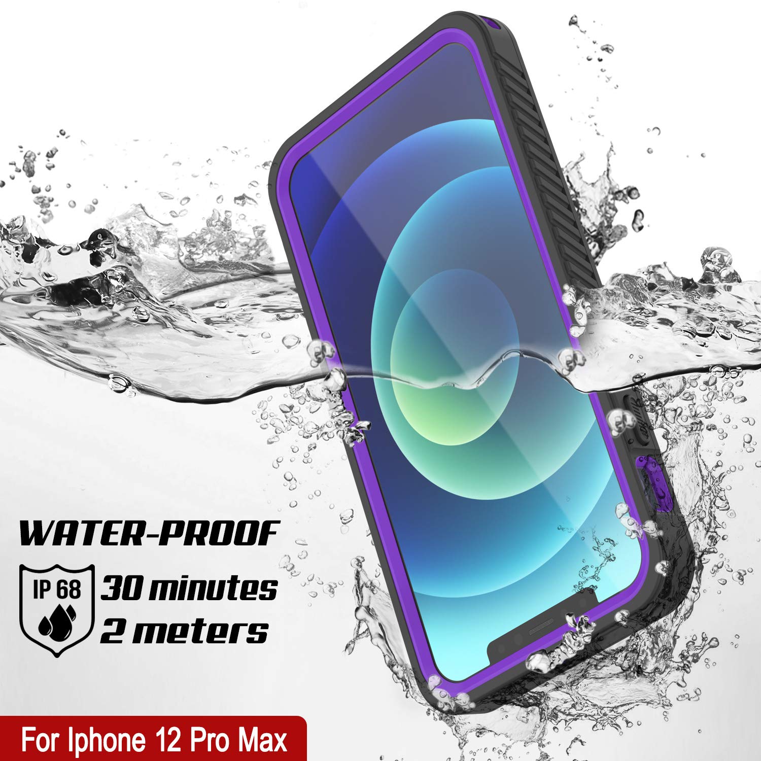 Punkcase Extreme Series Slim Fit Waterproof Shockproof Snowproof iPhone 12 Pro Max Case (6.7