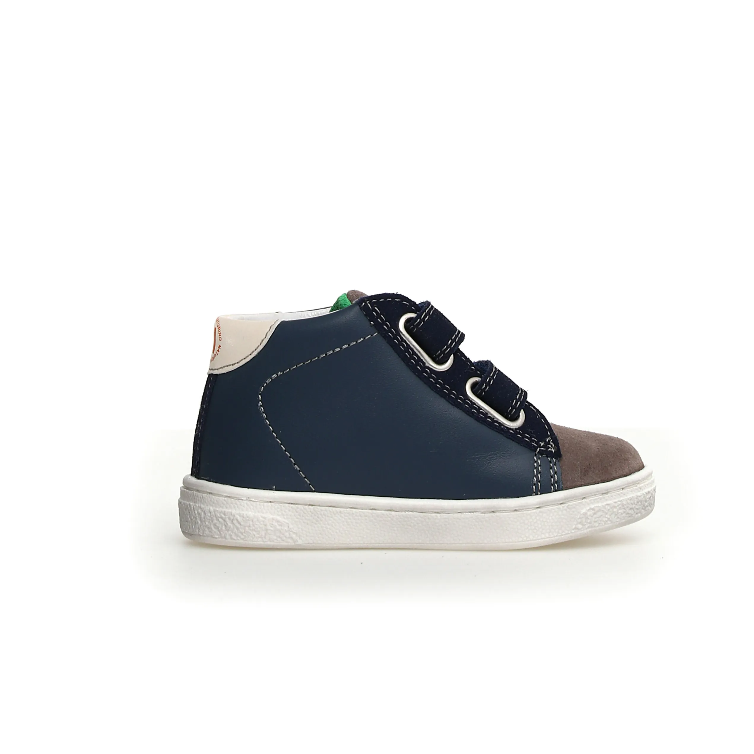 Naturino Pinn High VI Boys' Casual Sneakers - Dark Grey/Navy | Comfortable School & Everyday Wear Shoes for Active Kids