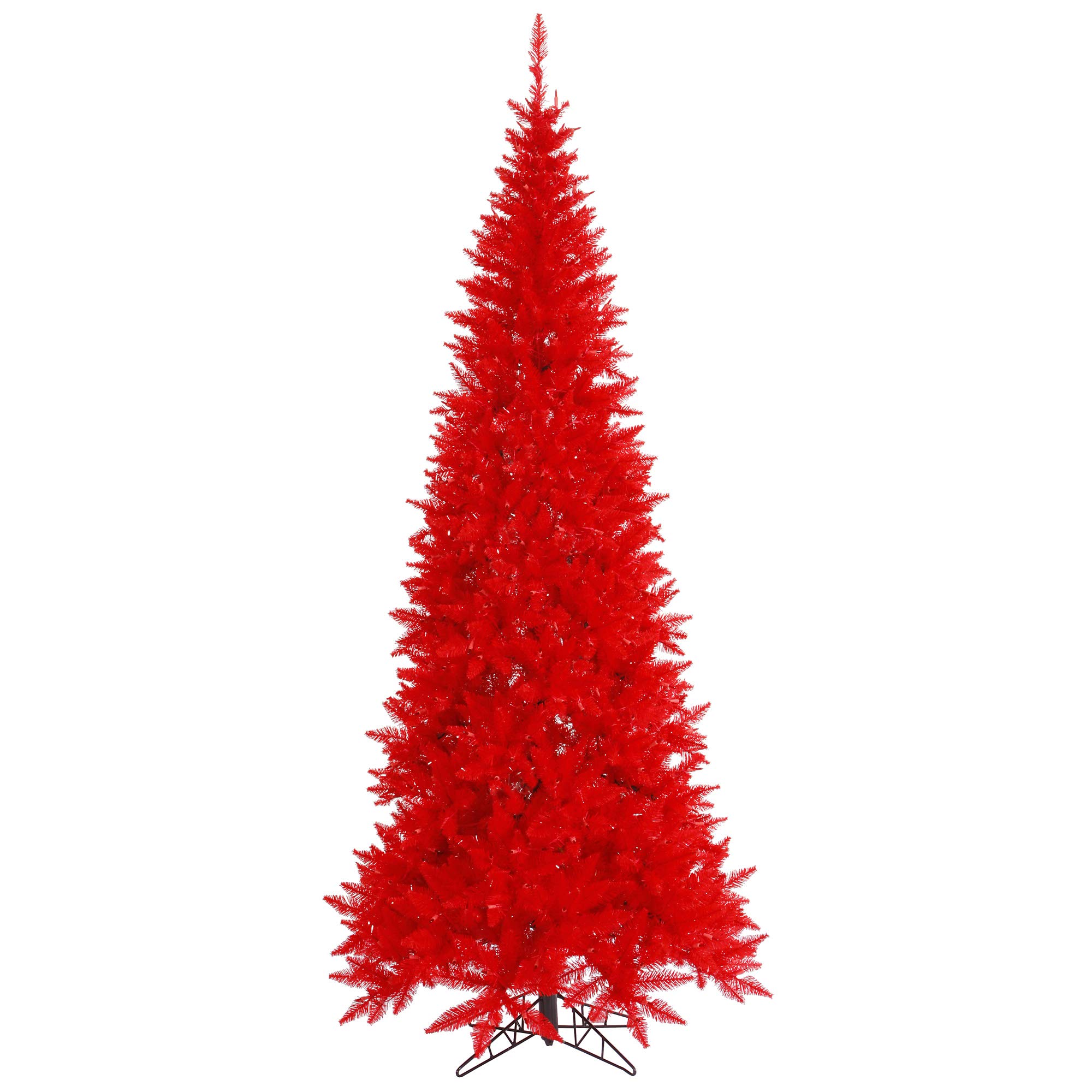Vickerman 10-Foot Red Fir Slim Artificial Christmas Tree Unlit - Premium Holiday Decor for Living Room, Office & Seasonal Indoor Home Decoration