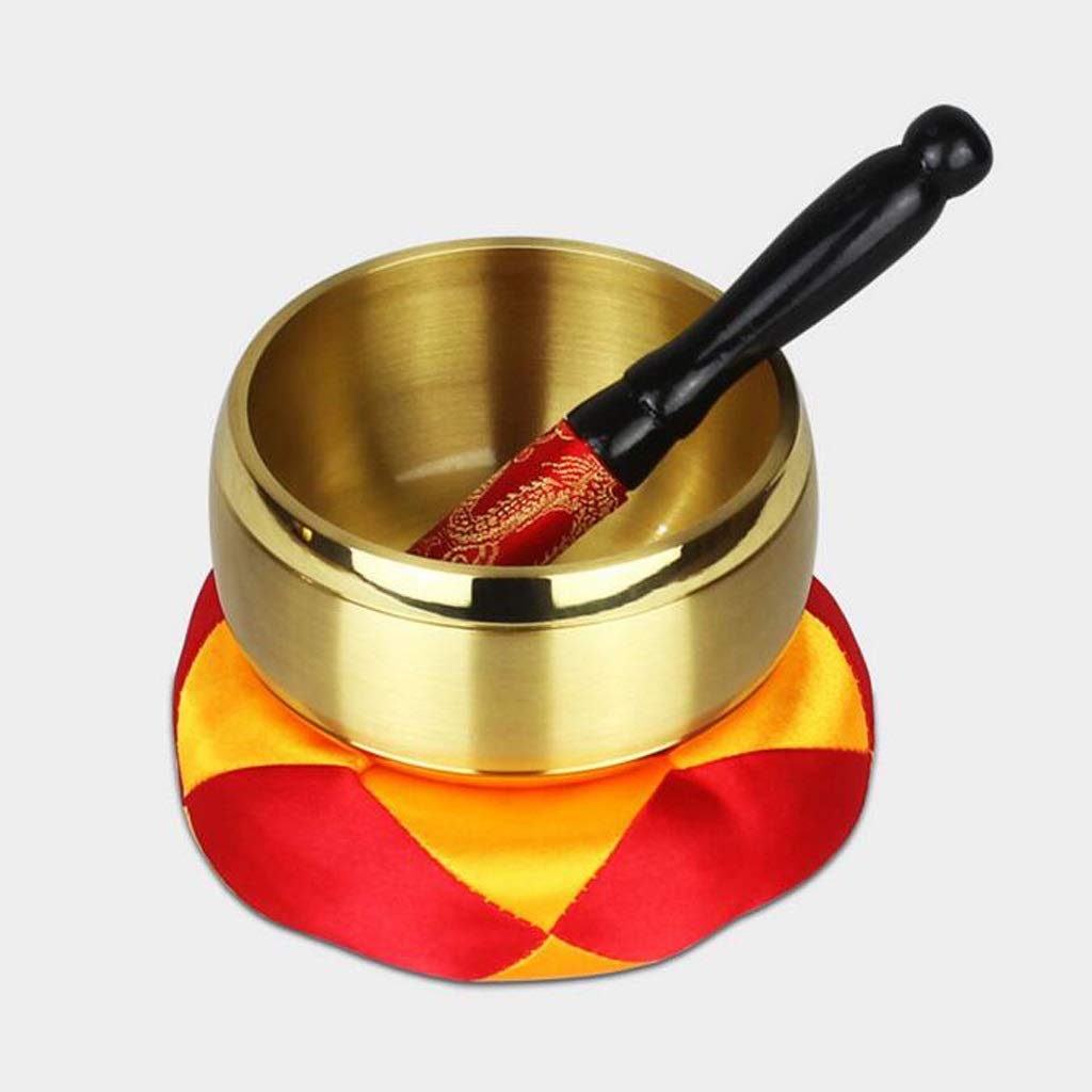 JJSPP Tibetan Singing Bowl - 17.5cm Handcrafted Meditation Bowl for Yoga, Sound Healing & Home Decor | Wall Hanging Decorative Dish for Spiritual Practice & Relaxation