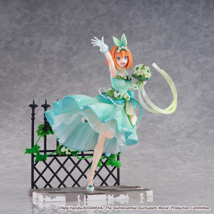 EStream Shibuya Scramble 1/7 Scale Figure - The Quintessential Quintuplets Movie Yotsuba Nakano (Floral Dress Ver.) Anime Collectible Statue for Display & Home Decoration