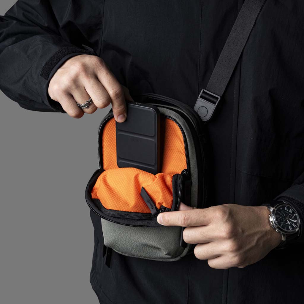 Metro Sling V2 Grey - Stylish & Durable Crossbody Bag for Men & Women - Perfect for Travel, Work & Everyday Use