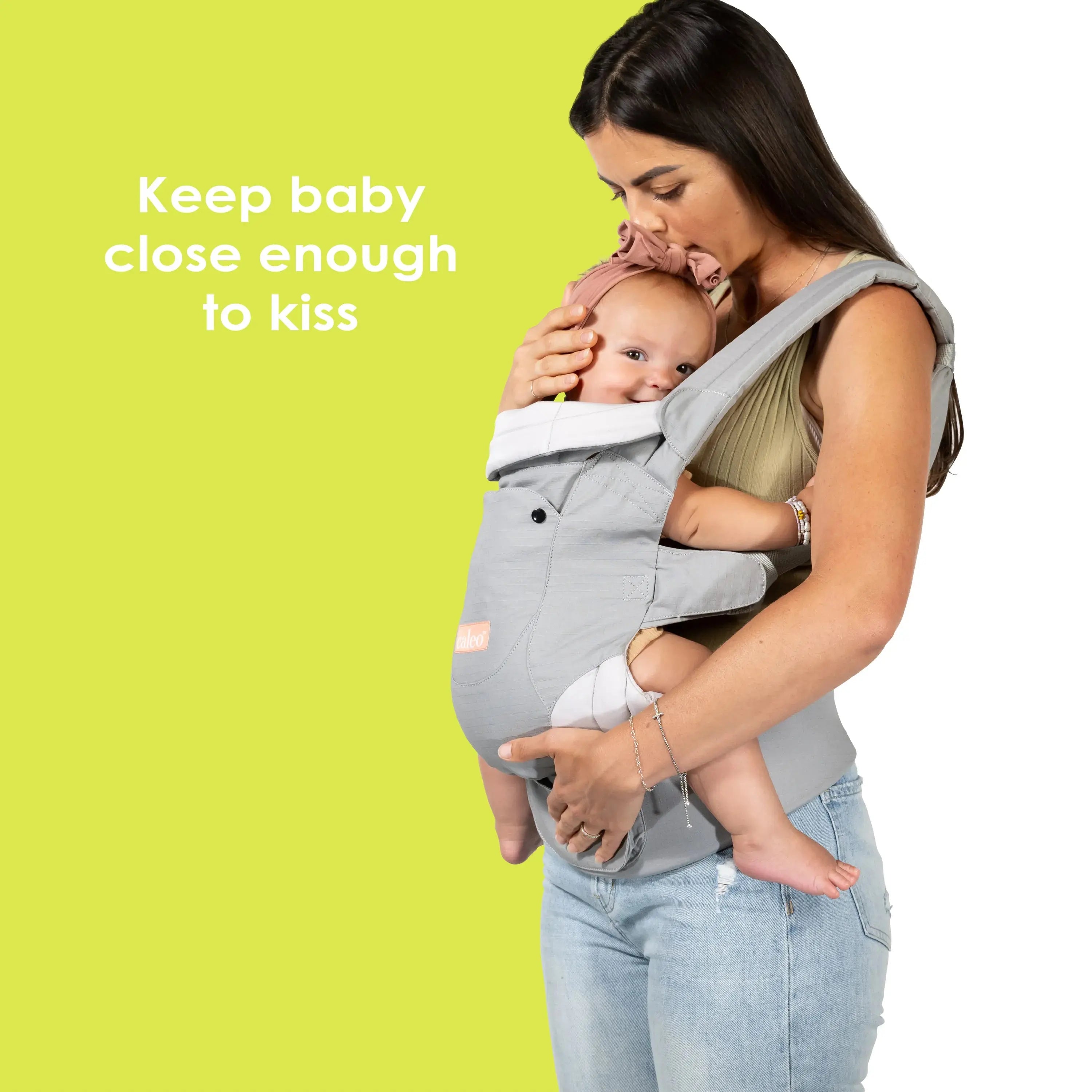Caleo 3-in-1 Baby Carrier for Newborns to Toddlers - Ergonomic Infant Sling, Hip Seat & Backpack - Perfect for Hands-Free Parenting, Shopping & Outdoor Adventures