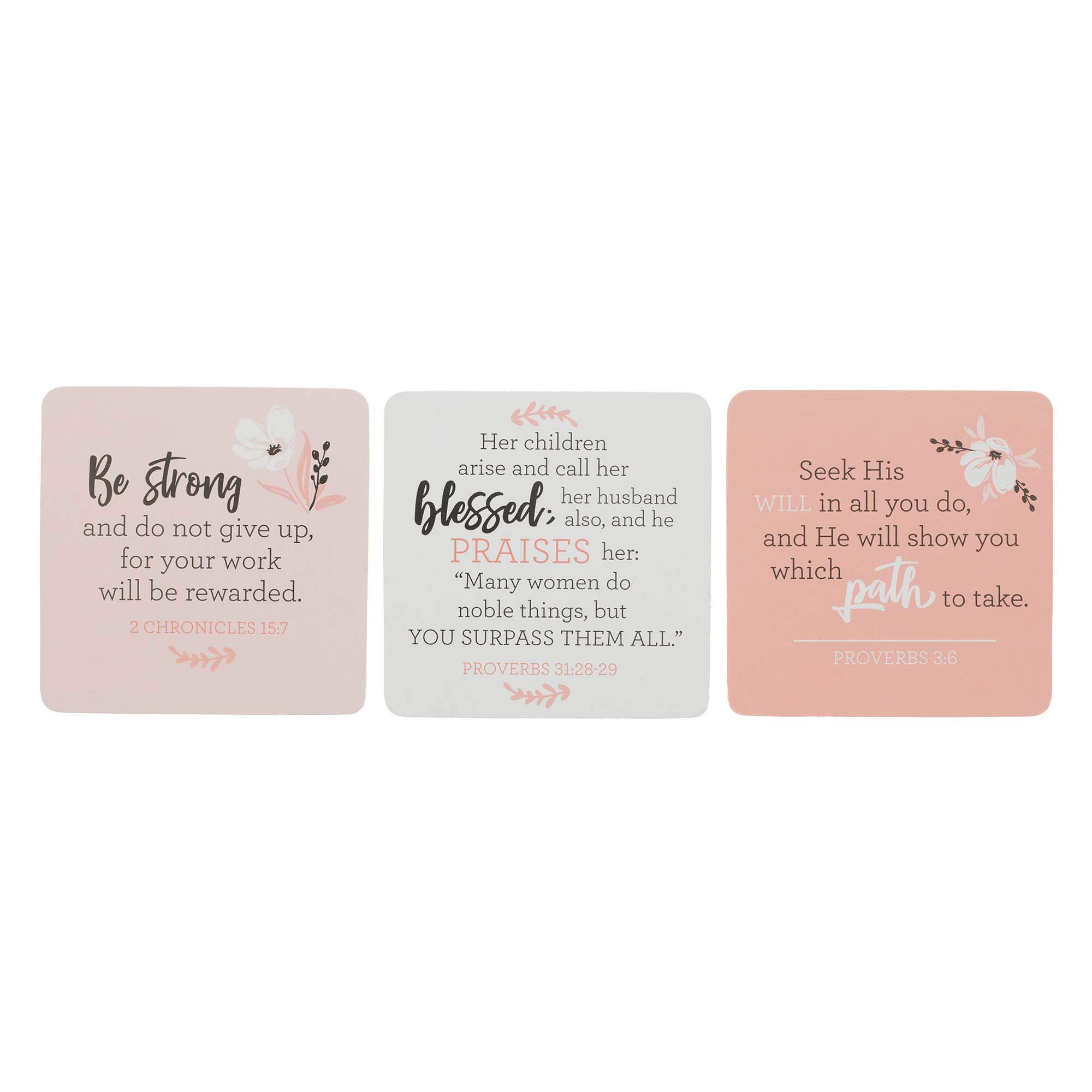 Christian Art Gifts Scripture Prayer Cards in Tin Box - 50 Double Sided Bible Verse Cards | Inspirational Love Notes for Mother's Day, Birthday & Encouragement Gifts | Perfect for Daily Devotion, Prayer Journal & Faith-Based Encouragement