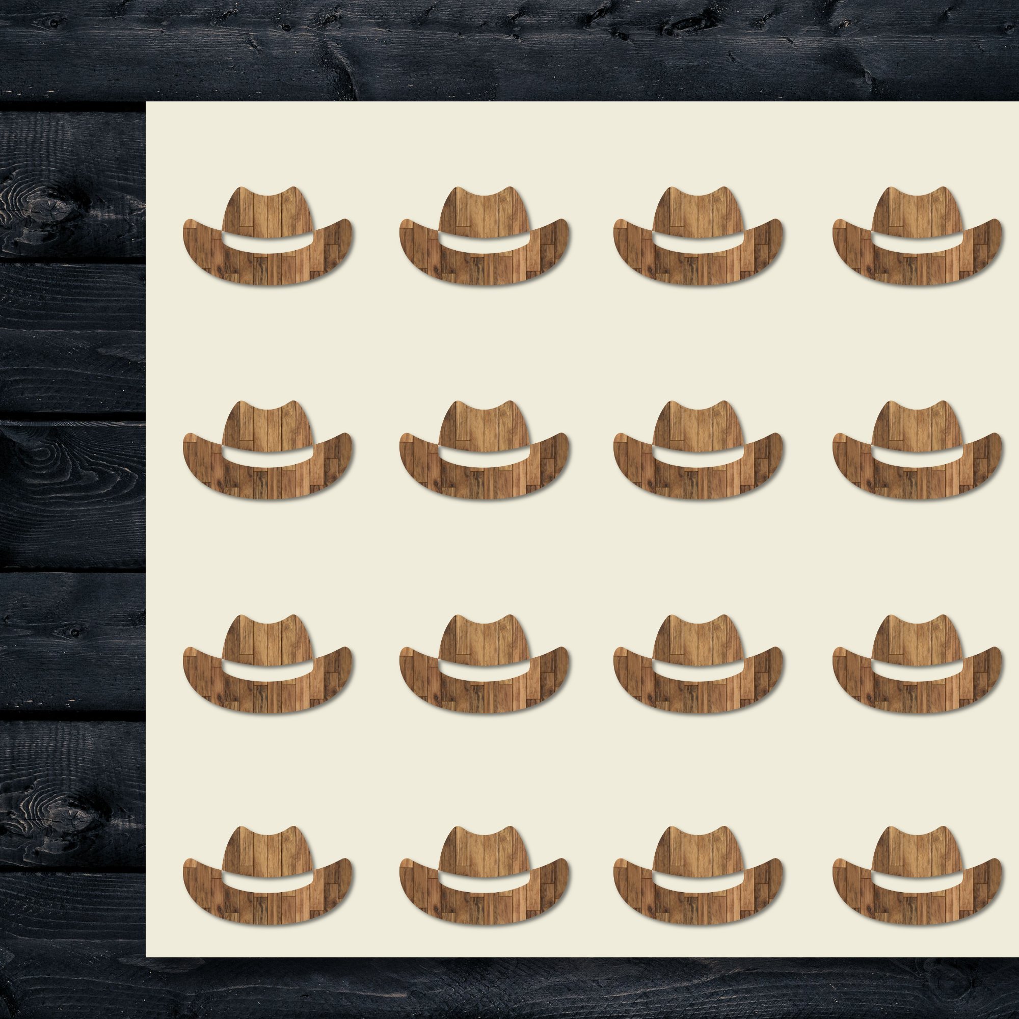Western Cowboy Hat Stickers - 30 Pack 1.5 Inch DIY Craft Decals for Scrapbooking, Party Decor, Seals & DIY Projects | Perfect for Journals, Planners, Gift Wrapping & Western Theme Parties (Item 88268)