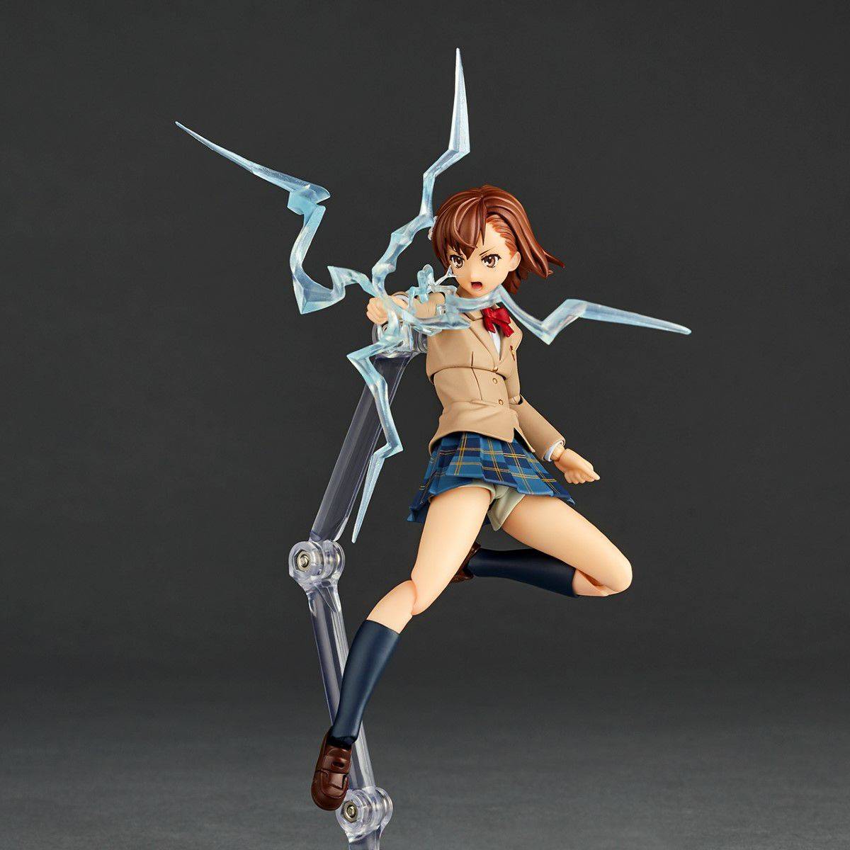 Amazing Yamaguchi Revoltech Action Figure - Mikoto Misaka Winter Uniform Ver. (NR043) | Highly Articulated Collectible for Anime Fans | Perfect for Display, Photography & Cosplay Inspiration