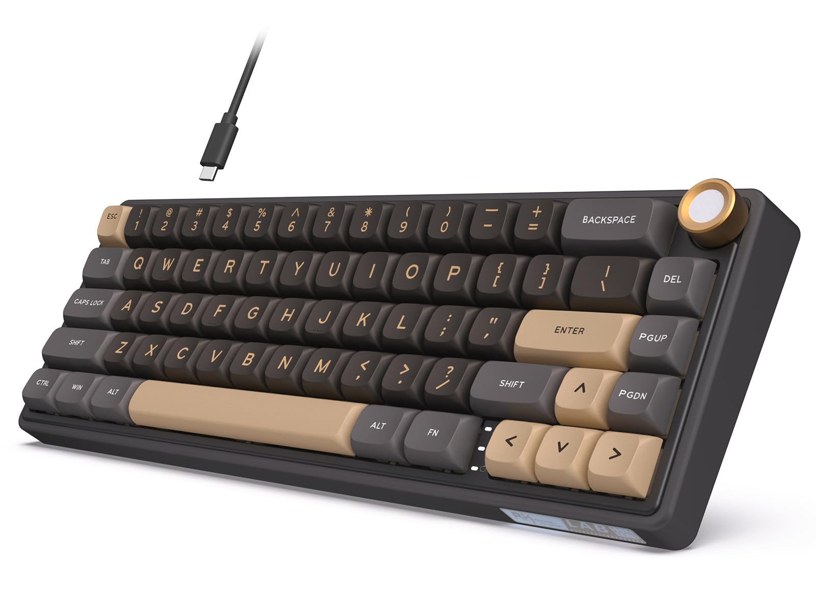 RK R65 60% RGB Mechanical Gaming Keyboard - Hot Swappable, PBT Keycaps for PC Gaming & Typing
