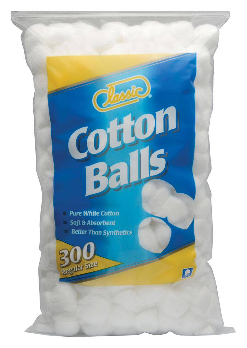 Premium Absorbent Cotton Balls - 300 Count Bag | Soft & Gentle for Makeup Removal, First Aid, Baby Care & Nail Polish Application
