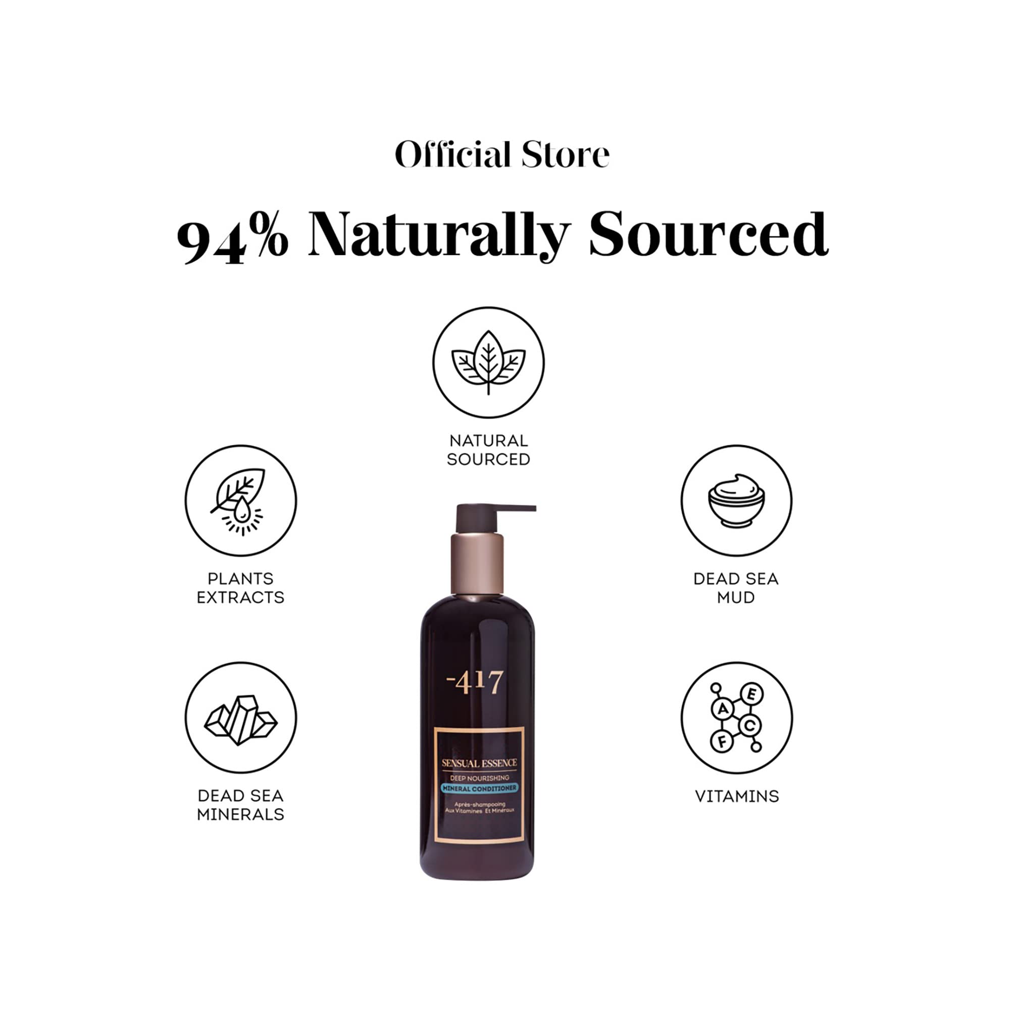 Minus 417 Sensual Essence Deep Nourishing Mineral Conditioner for Dry & Damaged Hair - Hydrating & Repairing Hair Treatment for Soft, Shiny Locks - Perfect for Daily Use & Salon-Quality Results at Home