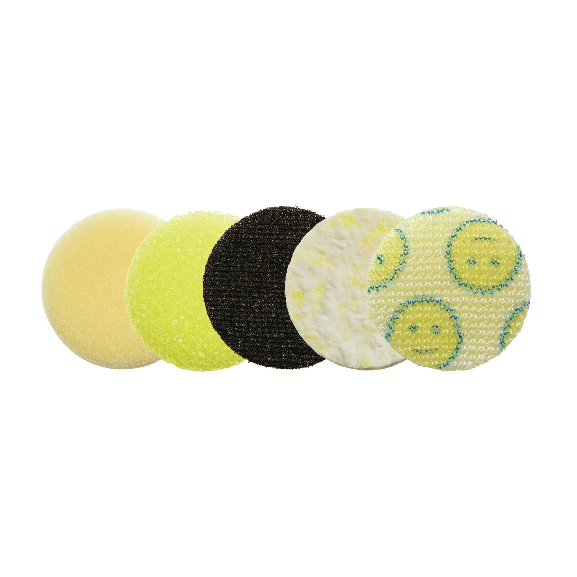 Dremel Versa 5-Pack Scrub Daddy Cleaning Sponge Pads - Multi-Surface Cleaning Sponges for Kitchen, Bathroom & Household Use - Compatible with Versa Power Scrubber Tool (PC360-5) - Perfect for Stubborn Stains, Grime & Deep Cleaning on Tiles, Sinks & Appliances