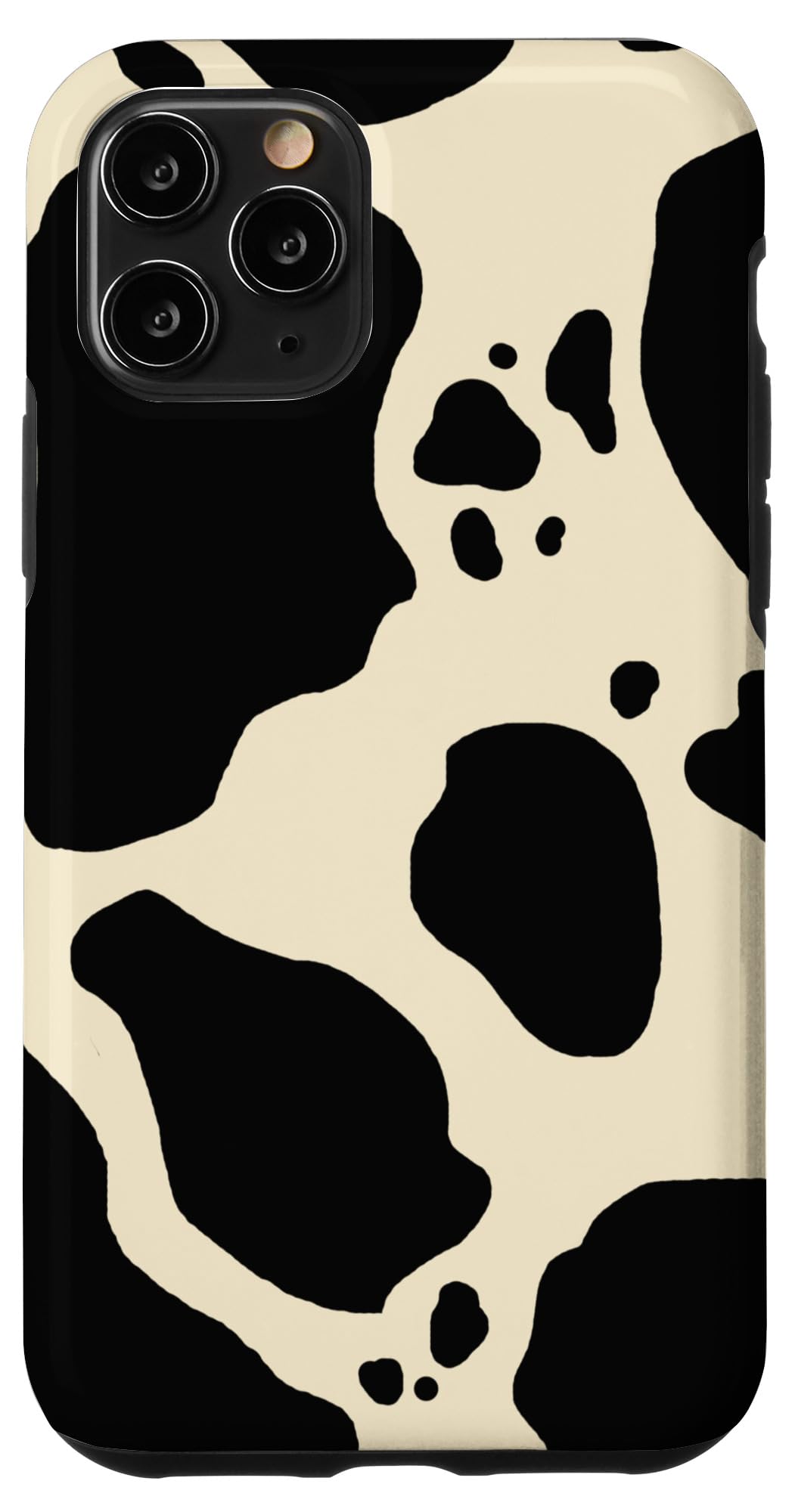iPhone 11 Pro Case - Premium Tan Cow Print Spotted Phone Cover with Cute Animal Pattern | Protective Slim Fit Shockproof Case for Women Men | Perfect for Daily Use, Travel & Outdoor Activities