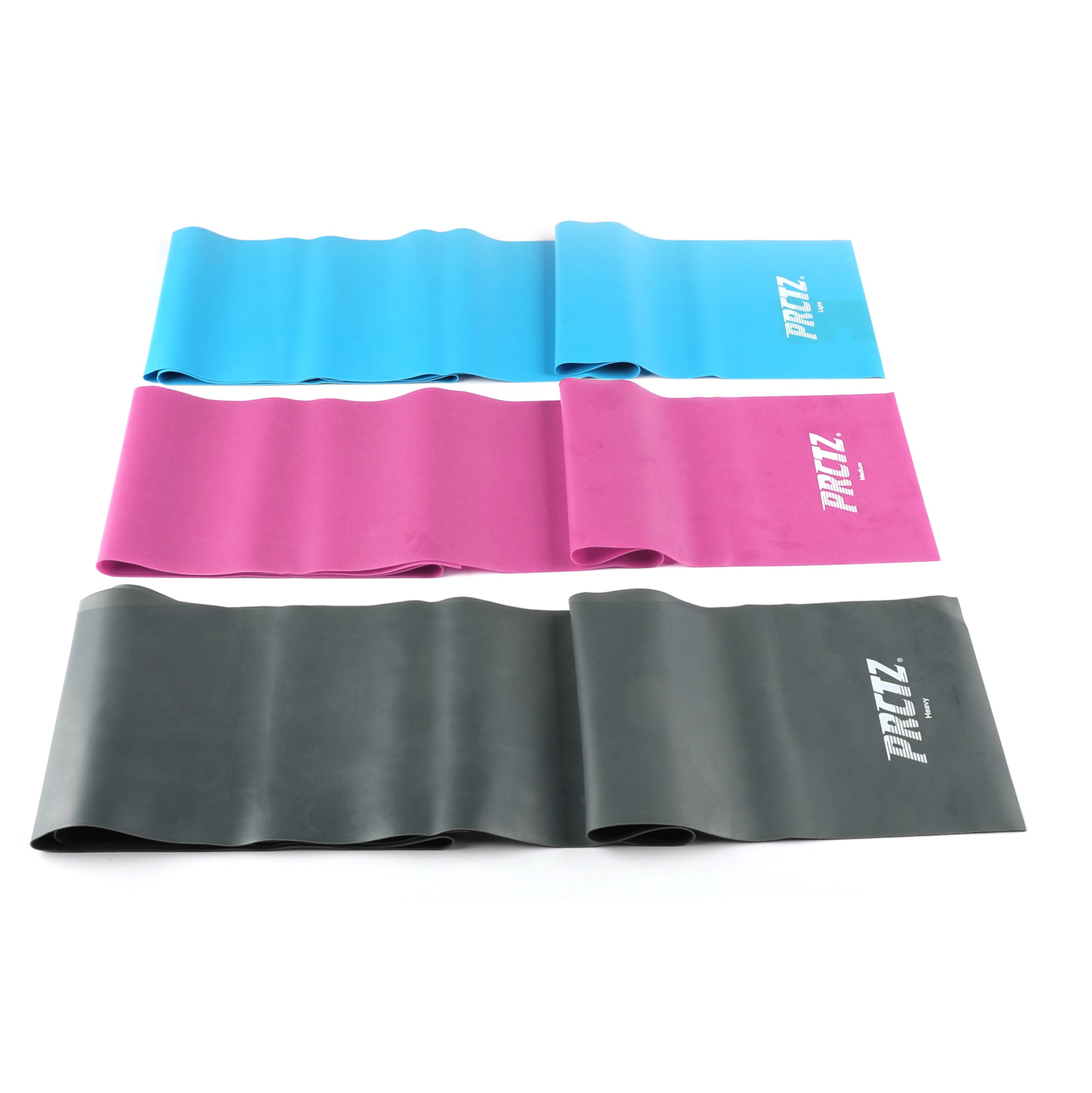 PRCTZ Latex Resistance Bands Set - 3 Pack for Home Workouts, Physical Therapy & Strength Training | Stretchable Exercise Bands for Men & Women