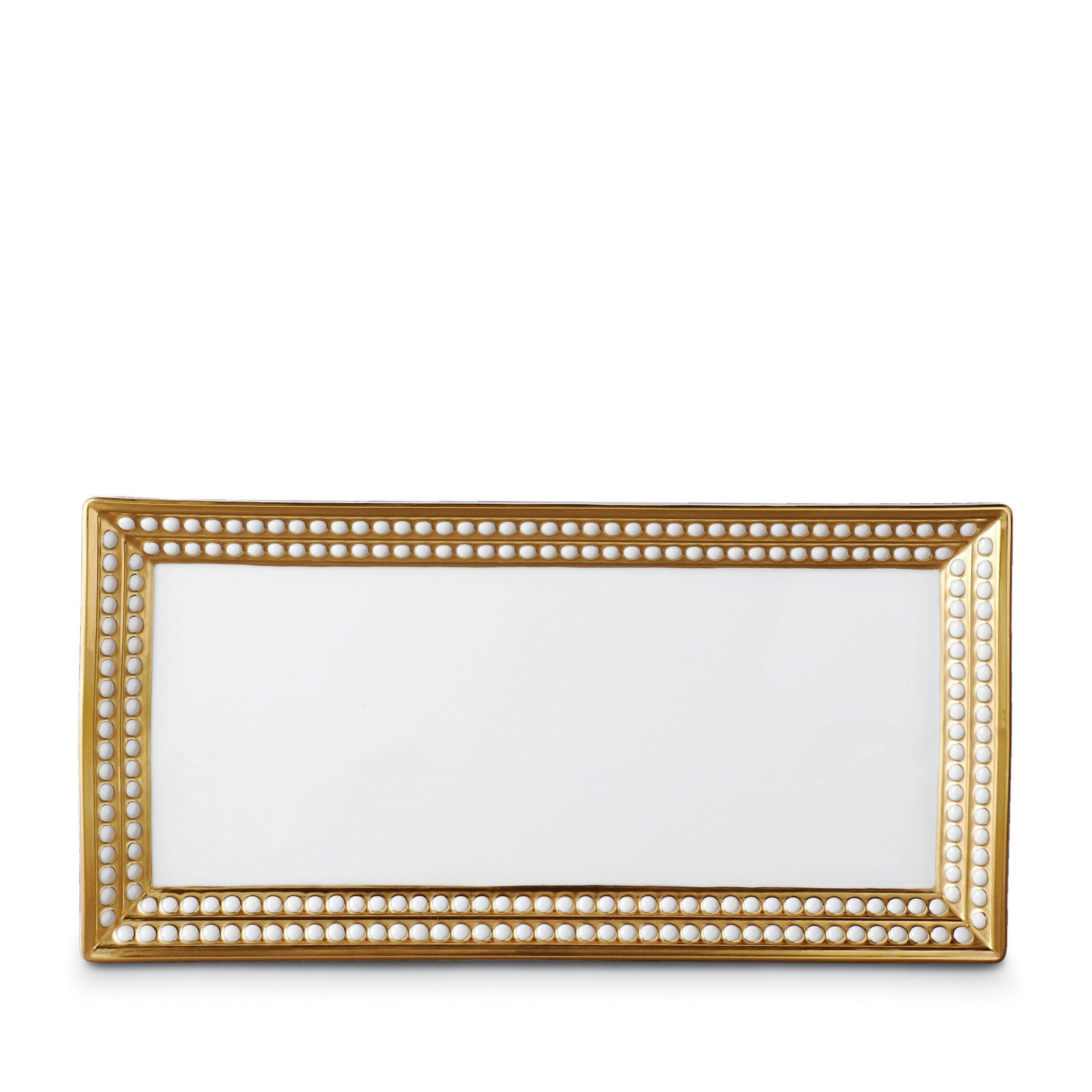 Perlée Rectangular Platter - Elegant Serving Tray for Dining, Entertaining & Home Decor | Perfect for Parties, Weddings & Holiday Gatherings