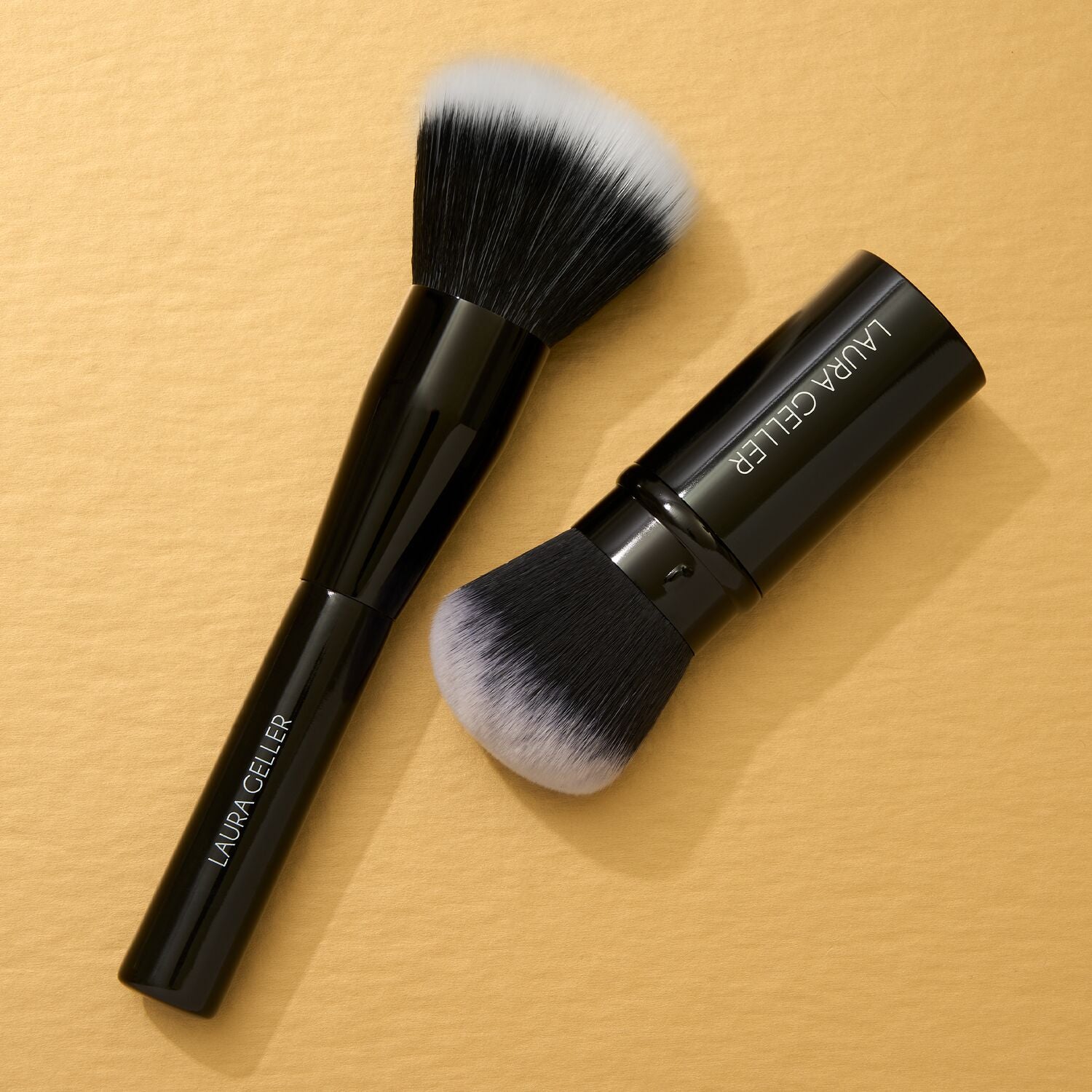 2-Piece Face Brush Set for Makeup & Skincare - Soft Bristles for Foundation, Powder & Blending - Perfect for Daily Beauty Routine & Professional Use
