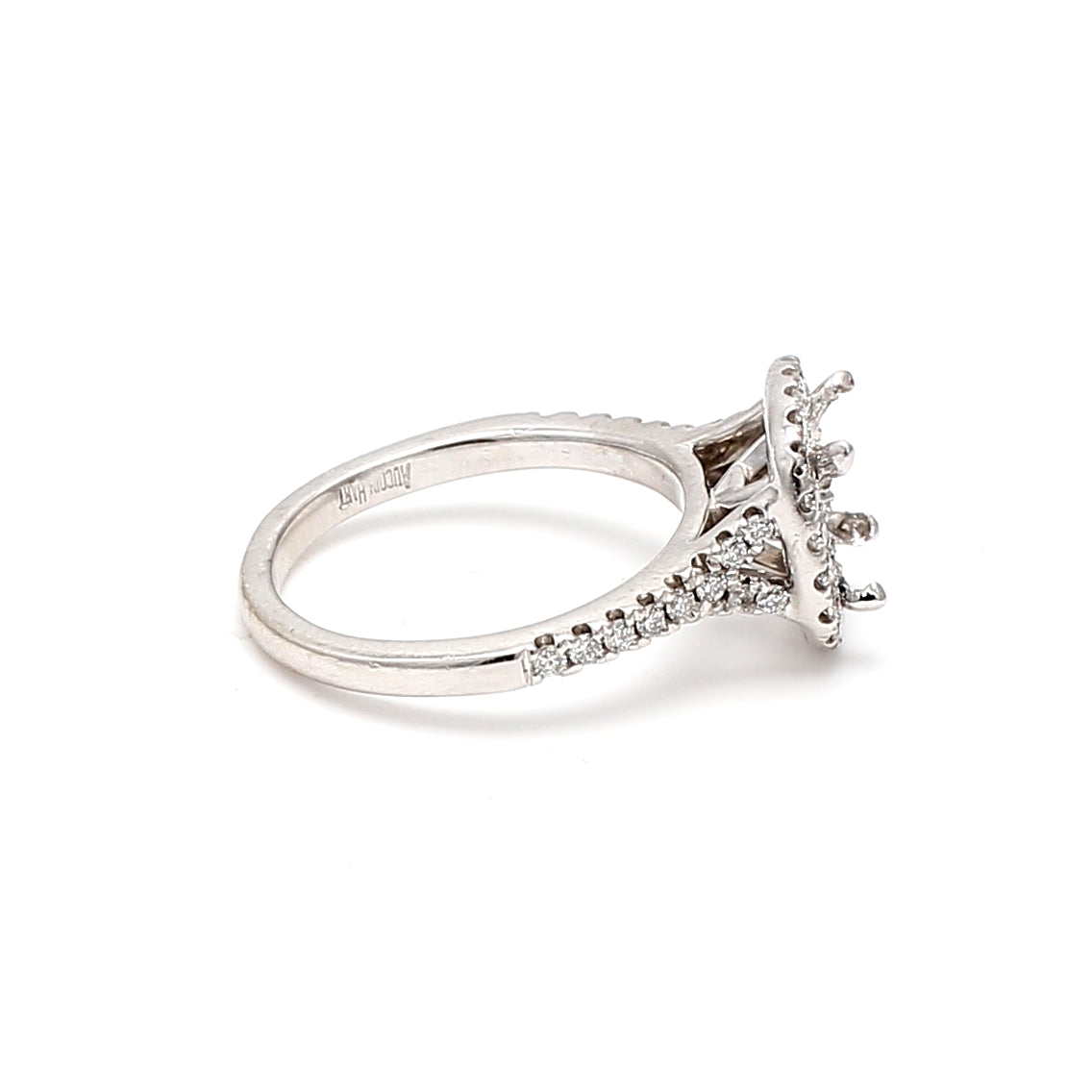 0.35 Carat Round Brilliant H SI1 Diamond Engagement Ring in 14K White Gold Semi Mount Setting - Perfect for Proposals, Weddings & Anniversary Gifts