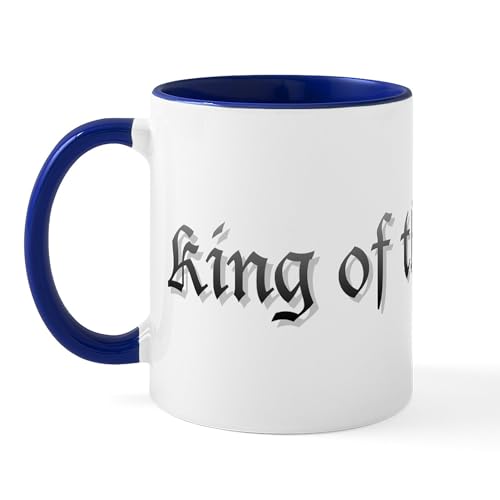 White/Navy Inside - King Of The Castle Mug