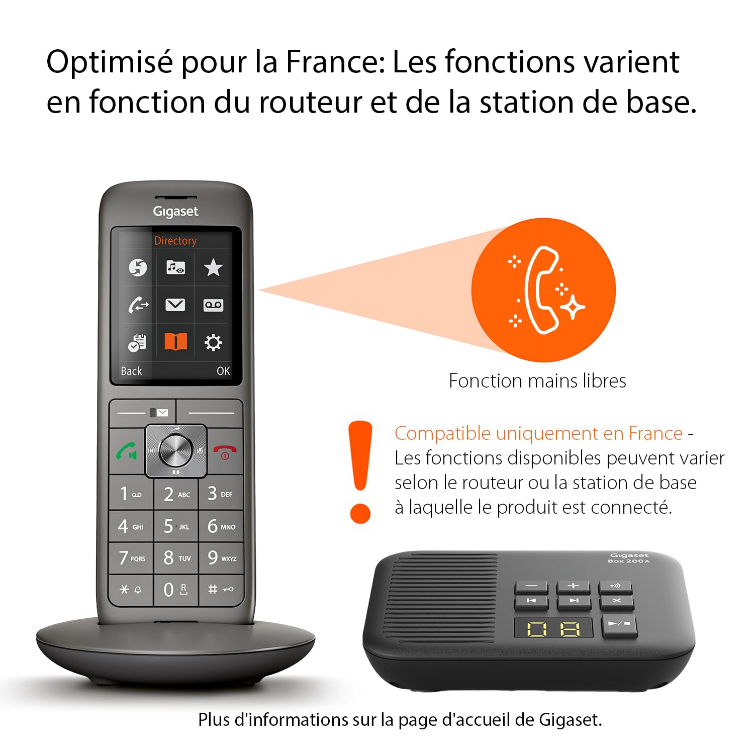 Gigaset CL660A Duo Cordless Phone with Answering Machine - 2 Handsets - Anthracite Gray - Ideal for Home & Office Use