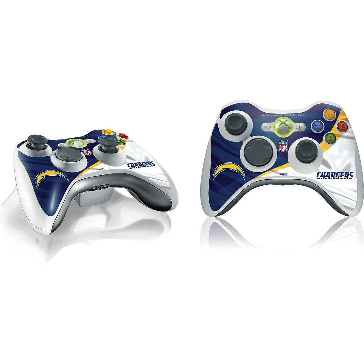 Officially Licensed NFL Los Angeles Chargers Xbox 360 Wireless Controller Skin Decal - Custom Gaming Protection for Xbox 360 Controllers - Perfect for Gaming Enthusiasts and Sports Fans
