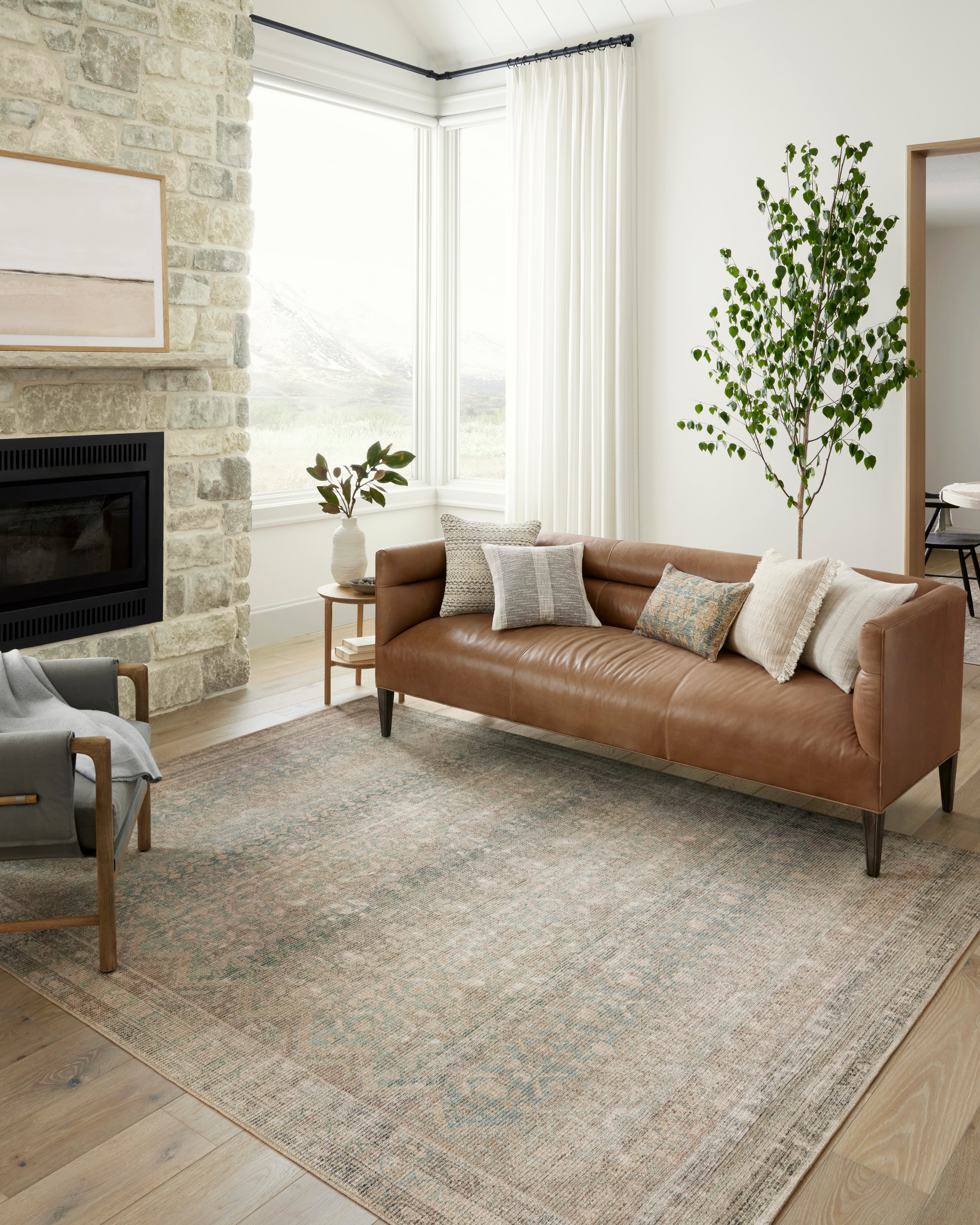 Aubrey Jade Natural Fiber Handmade Area Rug - Soft, Durable & Eco-Friendly for Living Room, Bedroom & Nursery Decor