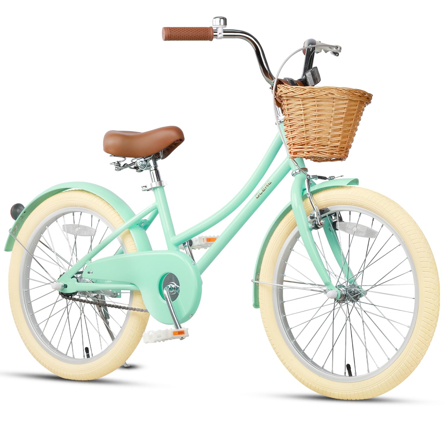 Little Molly 12-20 Inch Retro Cruiser Girls Bike for Kids Ages 2-13 Years - Toddler & Children Bicycle with Wicker Basket, Training Wheels & Kickstand - Multiple Color Options - Perfect for Neighborhood Rides, Park Adventures & Learning to Cycle