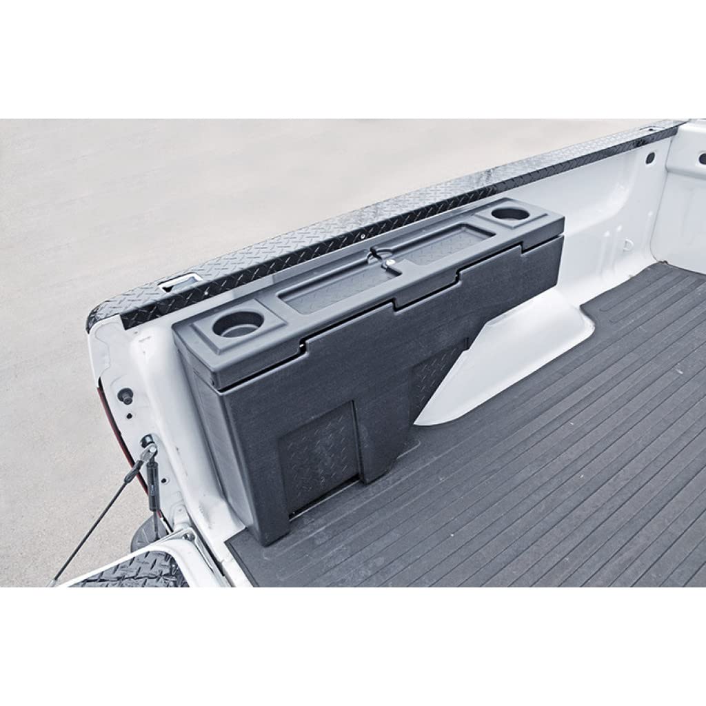 Dee-Zee Wheel Well Tool Box for Chevy C10 Pickup Truck 1961-1974 | Heavy Duty Plastic Storage | Black | Perfect for Truck Bed Organization & Roadside Emergency Tools