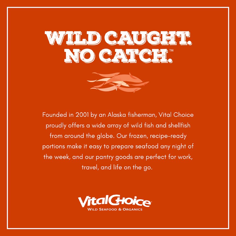 Vital Choice Wild Portuguese Sardines in Organic Extra Virgin Olive Oil - 2 Oz Cans (Pack of 6) | Premium Canned Sardines for Healthy Lunch, Keto Diet & On-the-Go Snacks | Perfect for Office, Travel & Outdoor Activities