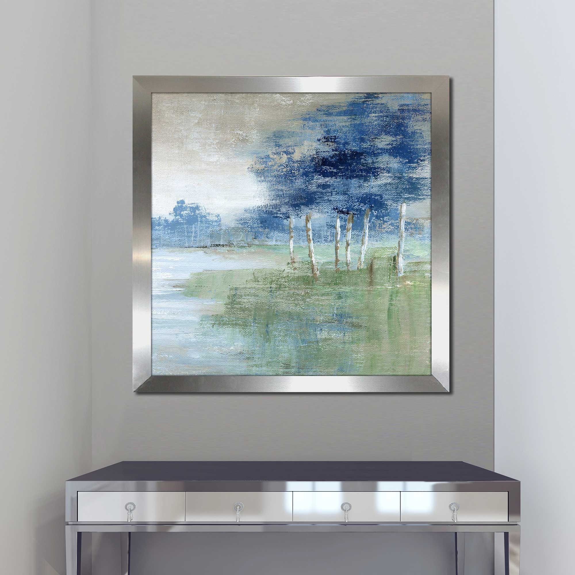 Birch River by Nan 2 - Premium Acrylic Wall Art Print - Nature Landscape Painting for Home & Office Decor