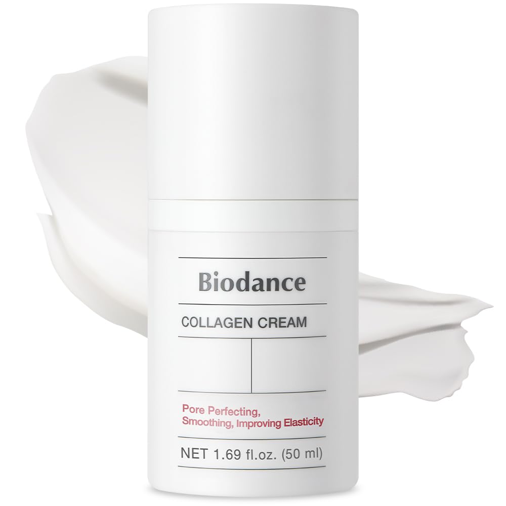 BIODANCE Collagen Cream - Anti-Aging Firming Facial Moisturizer with Hyaluronic Acid & Mineral Water for Wrinkles & Hydration | 1.69 fl.oz (50ml) | Day & Night Cream for Dry, Sensitive & Mature Skin