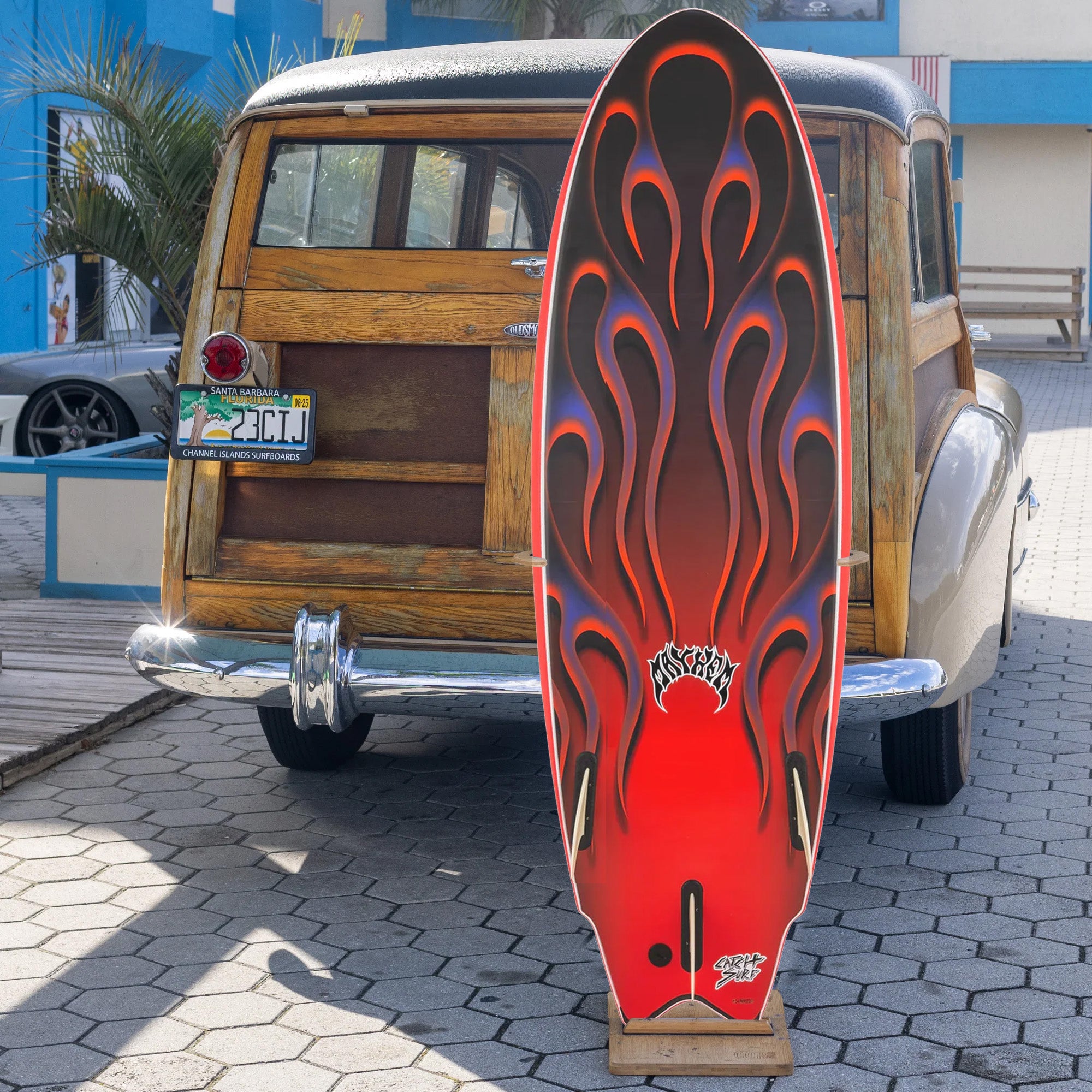 Catch Surf Odysea X Lost RNF 5'11 Soft Top Surfboard - Red - Perfect for Beginners & Intermediate Surfers - Great for Small to Medium Waves at Beach & Surf Schools