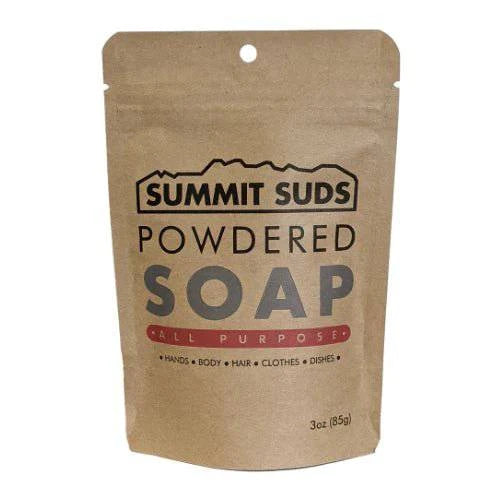 Pika Outdoors Summit Suds Powdered Soap - Biodegradable Camping & Hiking Soap for Outdoor Adventures, Backpacking & Travel