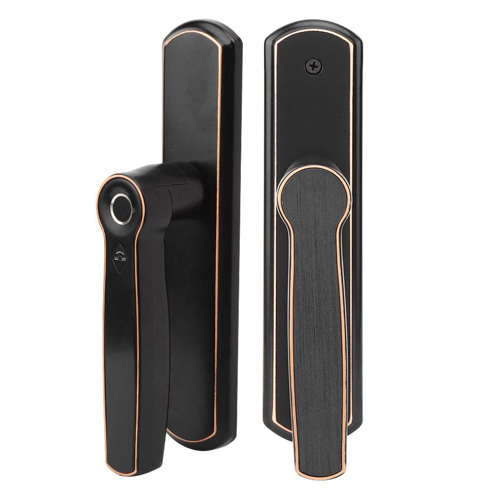 Smart WiFi & Bluetooth Fingerprint Door Lock - Keyless Entry Biometric Security with Voice & App Remote Control - Zinc Alloy Double Handle Design for Home, Office, Hotel, Apartment & Garage (Ideal for Smart Home Security & Hands-Free Access)