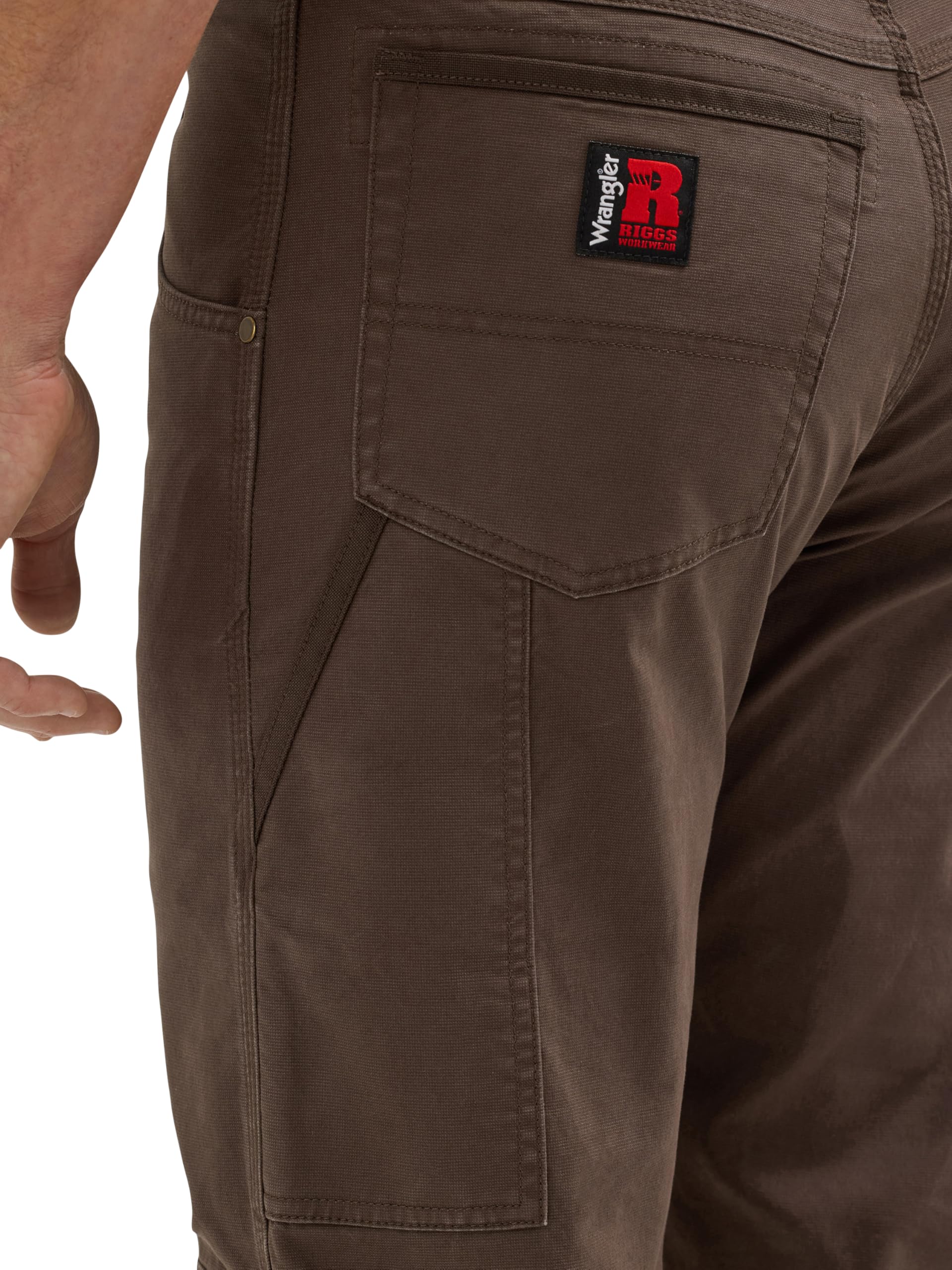 Wrangler Men's Straight Leg Utility Work Pants - Durable & Comfortable for Outdoor Work, Hiking & Casual Wear