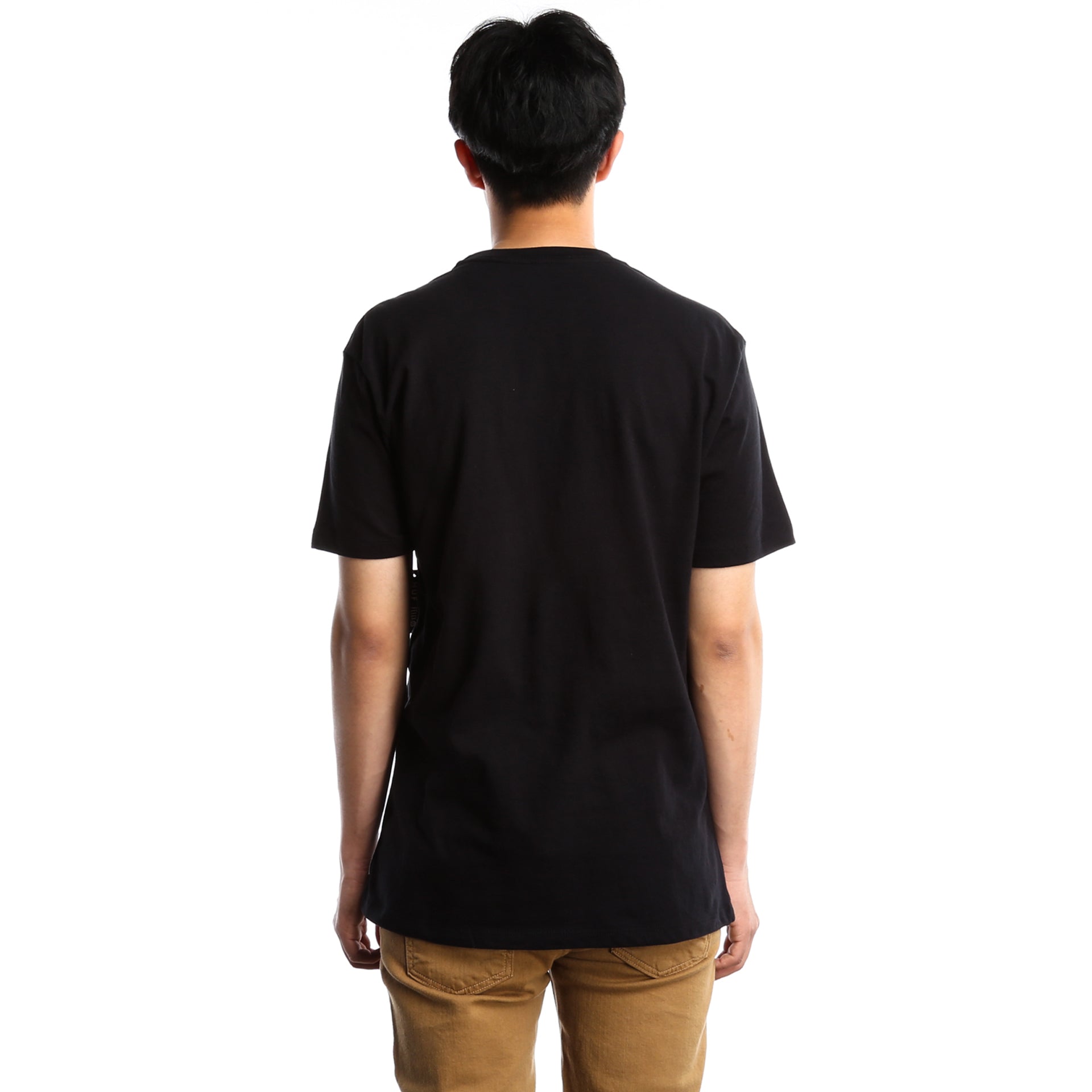 HUF x Felix Watching Pocket Tee - Black Cotton Graphic T-Shirt for Men | Streetwear Fashion & Casual Wear