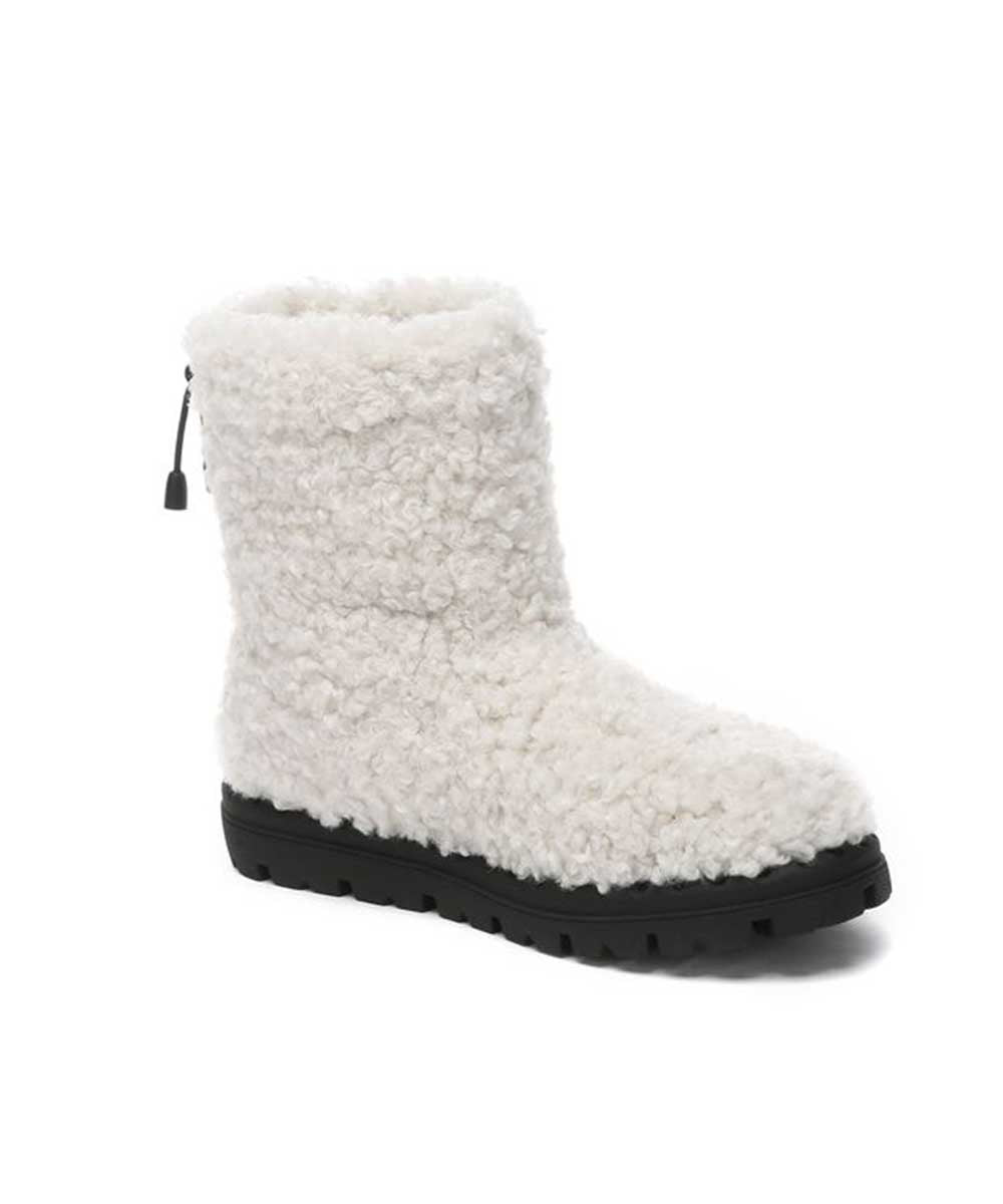 Women's Warm Plush Wool Winter Boots - Cozy Slip-On Snow Boots for Women, Perfect for Cold Weather, Snow Days & Indoor Comfort