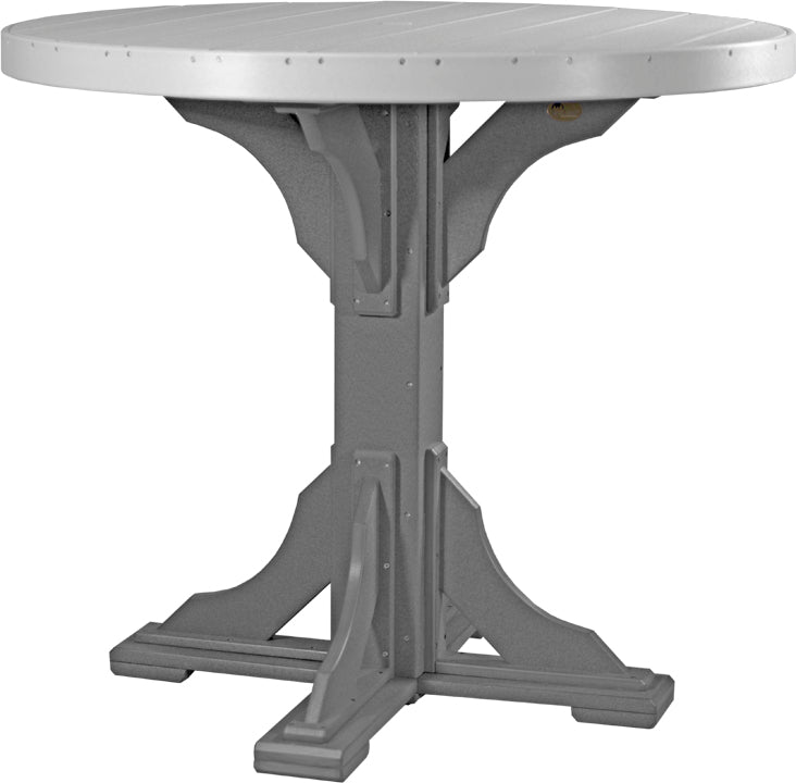 LuxCraft 4-Foot Round Dining Table Set - Perfect for Small Spaces, Kitchens & Outdoor Patios