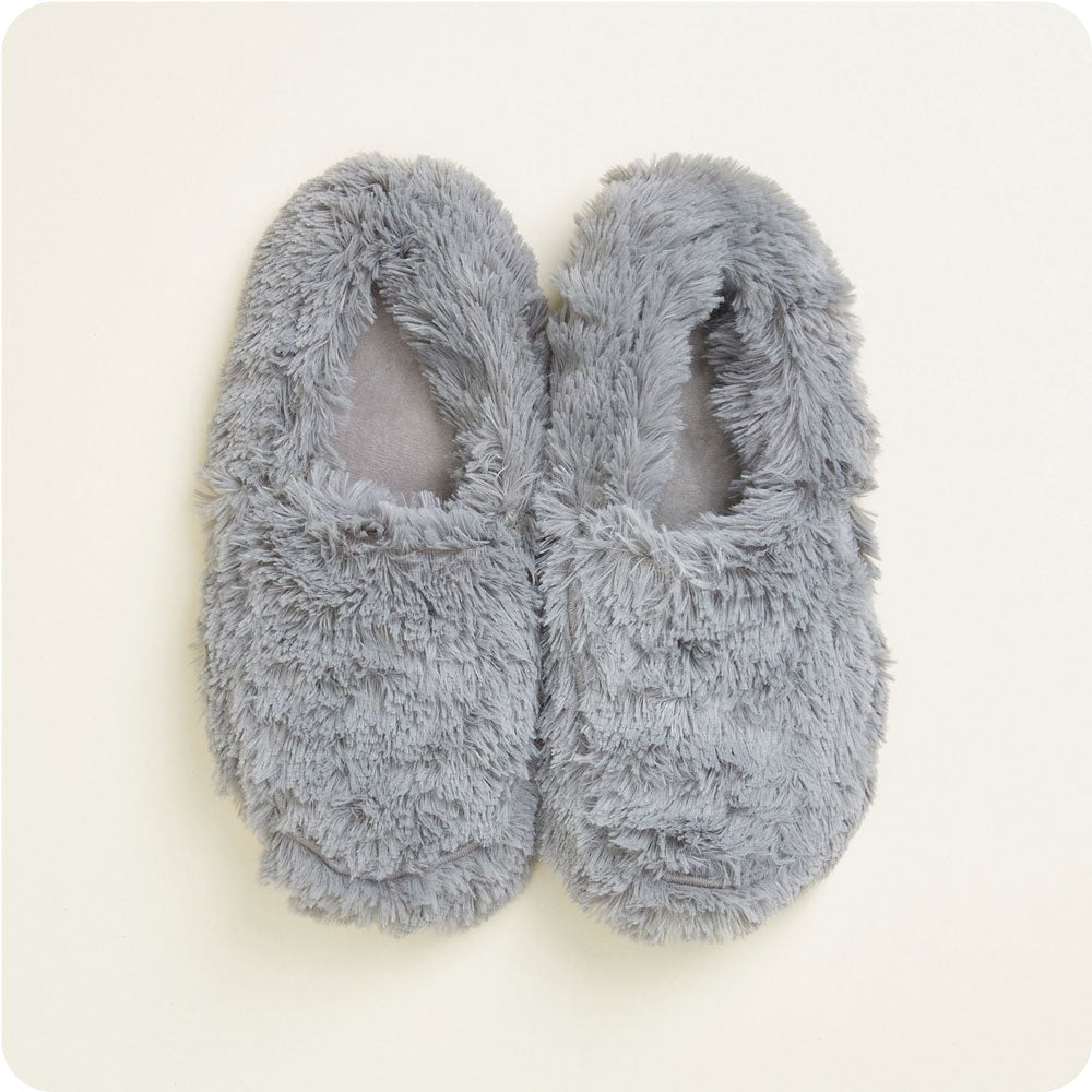 Cozy Gray Slippers for Women & Men - Warmies® Soft Indoor/Outdoor House Shoes - Perfect for Winter, Home, Office & Relaxation
