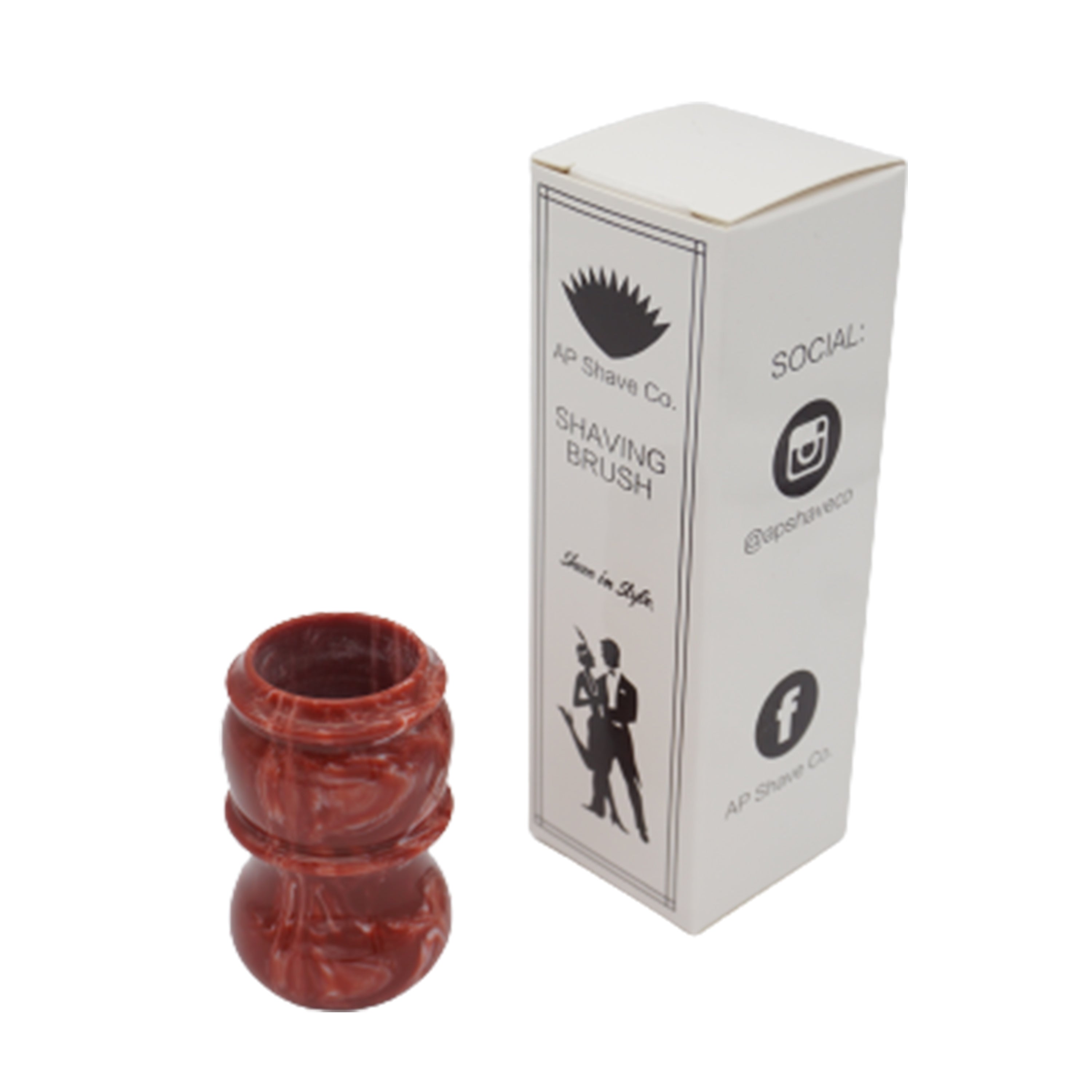Premium Strawberry Cream Handmade Shaving Brush Handle - Fits 24mm & 26mm Knots - Perfect for Wet Shaving, Grooming Kits & Luxury Bathroom Essentials