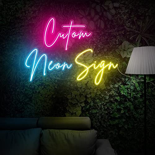 Custom LED Neon Signs - Personalized Wall Decor Art for Home, Bar, Party - 48