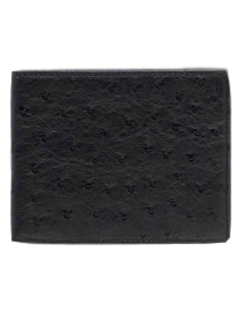 Premium Full Quill Ostrich Leather Men's Wallet - Genuine Exotic Bifold Wallet for Men with RFID Protection - Perfect Gift for Dad, Husband, or Business Professional (Office, Travel, Everyday Carry)
