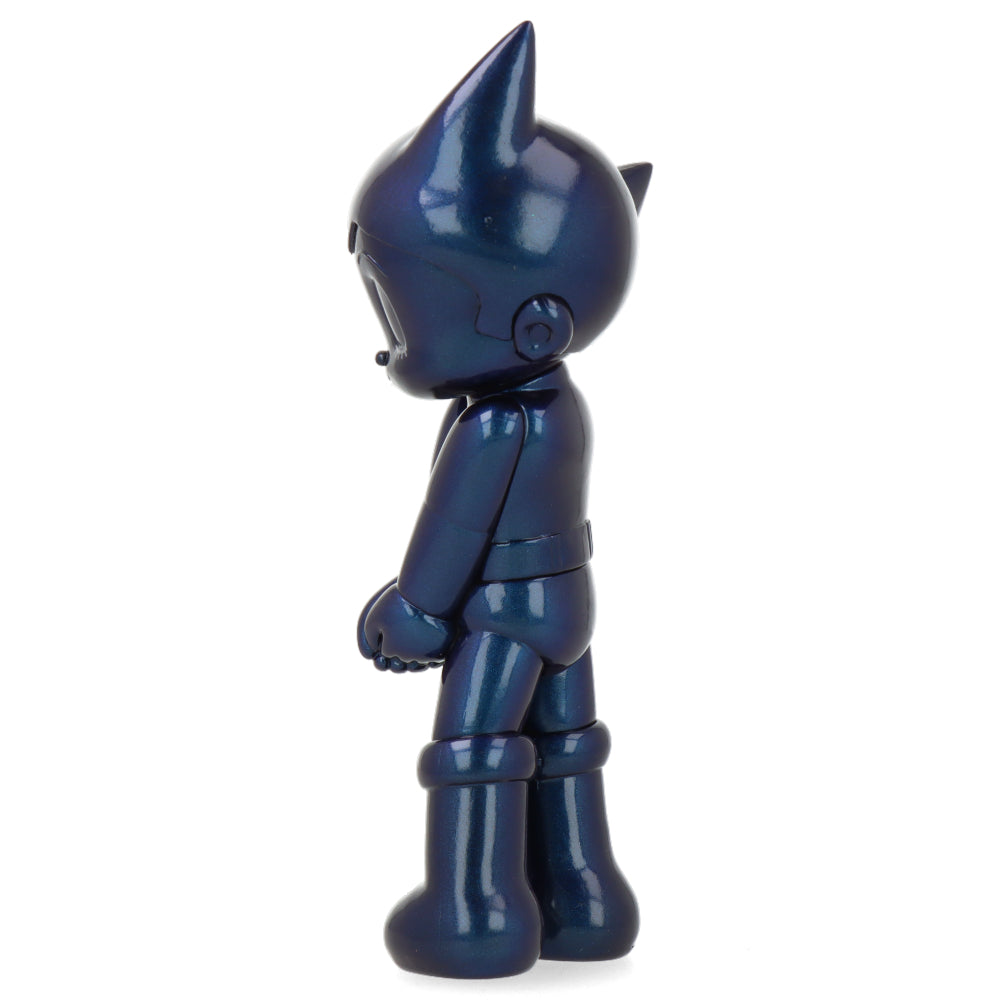 Astro Boy Shy Closed Eyes Metal Blue Collectible Figure - Perfect for Anime Fans, Home Decor & Gift Giving