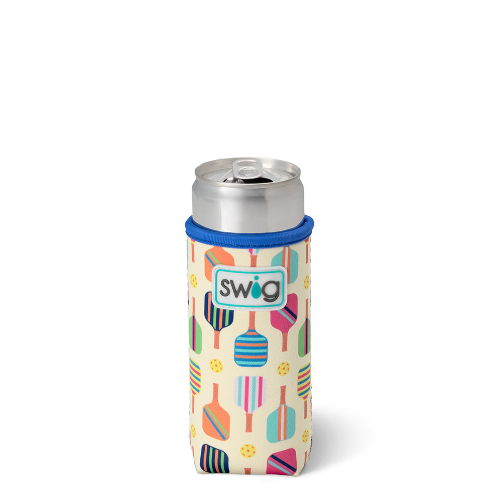 Pickleball Slim Can Cooler - Insulated Can Holder for Pickleball Players - Perfect for Sports, Outdoor Activities, and Beach Days