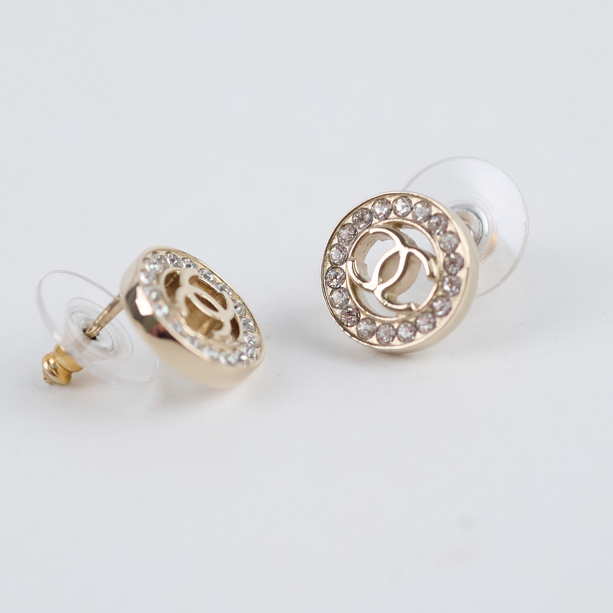 Chanel Round CC Crystal Earrings - Luxury Fashion Jewelry for Women | Perfect for Parties, Weddings & Special Occasions