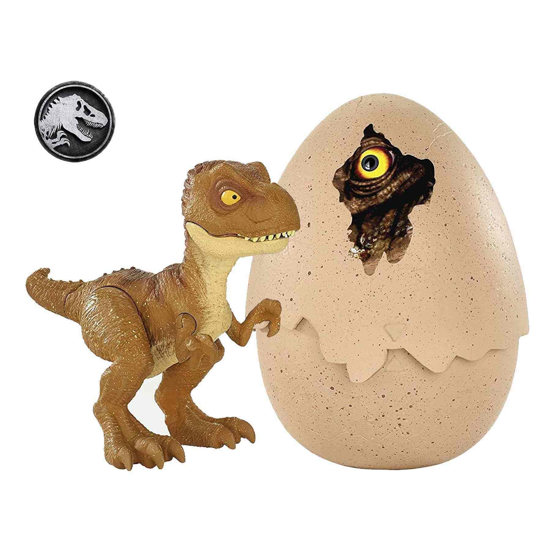 Jurassic World Hatch 'N Play Dinosaur Toy - Tyrannosaurus Rex with Egg for Kids, Interactive Dino Figure with Hatching Feature - Perfect for Pretend Play, Birthday Gifts & Jurassic Themed Collections