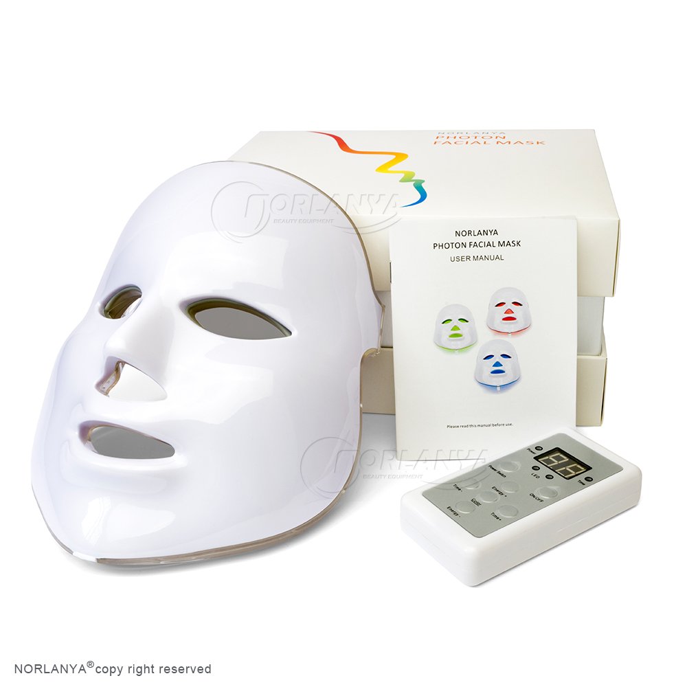 NORLANYA Photon Therapy Facial Skin Care Machine - Blue, Red, Green LED Light Therapy for Anti-Aging, Acne & Wrinkles | At-Home Facial Toning Mask for Glowing Skin | Perfect for Daily Skincare Routine & Spa Treatments